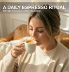 Set of 4 Nature-Inspired Ceramic Espresso Cups