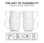 Set of 4 Nature-Inspired Ceramic Espresso Cups