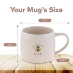 Karma Gifts Reese Ceramic Mug - 16-Ounce Coffee Cup - Cute Mugs for Women and Men - Bee