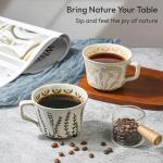 LINVIA 11 oz Ceramic Coffee Mug - Butterfly Design