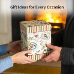 Topadorn 17 oz Tall Ceramic Travel Mugs Coffee Cup with Sealed Lid and Handle, Perfect for Coffee and Tea, Holiday Gift Her Him, Flower