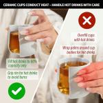 Japanese Ceramic Tea Cup Set - Light Grey