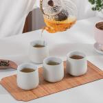Japanese Ceramic Tea Cup Set - Light Grey