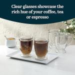 Libbey Kona 16oz Glass Coffee Mug Set