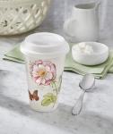 Lenox 837583 Butterfly Meadow Thermal Travel Mug, Multicolor, 1 Count (Pack of 1)