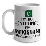Lotacy I'm Not Yelling I Am Pakistani Pakistan Ceramic Coffee Tea Mug Cup, Pakistani Souvenir and Gifts