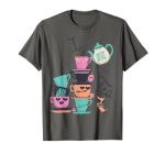 I Like Tea Cups Vintage Teapot Funny Kawaii Tea-Time Graphic T-Shirt