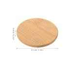 BESTonZON 12 Pcs Bamboo Mug Cover Lids Round Wood Mason Jar Lids for Coffee Cups Tea Cups Hot Drink Cup Lids Replacement Accessories for Travel and Home