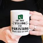 Lotacy I'm Not Yelling I Am Pakistani Pakistan Ceramic Coffee Tea Mug Cup, Pakistani Souvenir and Gifts