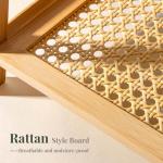 ANBOXIT Rattan-Look Matcha Station Organizer, Countertop Bamboo Tea & Coffee Accessories Station Organizer, 2 Tier Mug Holder Display Stand for Kitchen Condiment, Home, Office