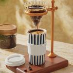 Millie 12oz Ceramic Tumbler - Stylish Travel Coffee cup with Lid, Microwave & Dishwasher Safe - Ceramic Travel Mug with Lid - Unique Gift Idea for Women & Men Who Love Coffee on the Go