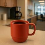 JapanBargain 3091, 2 Pack Red Mug Made in Japan, BPA-Free Unbreakable Microwave & Dishwasher Safe Travel Coffee Tea Water Cup