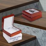 3dRose Two Cute Black and White Skunks In A Tea Cup With Love You More, Jewelry Box jb-222664-1