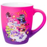 Silver Buffalo Care Bears Universal Monsters Group Cloud Scene Soft Touch Ombre 25oz Jumbo Curved Ceramic Mug