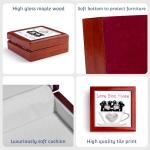 3dRose Two Cute Black and White Skunks In A Tea Cup With Love You More, Jewelry Box jb-222664-1