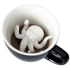 Creature Cups Cthulhu - Ceramic Mug - Hidden 3D Creature, Spooky Horror-Themed Drinkware, 11 oz