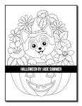 Halloween Coloring Book: For Adults with Beautiful Flowers, Adorable Animals, Spooky Characters, and Relaxing Fall Designs