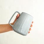 Ceraozmus Large Ceramics Coffee Mugs,24 OZ,Large Handle Design,Extra Large Tea and Coffee Cup for Office and Home，Microwave And Dishwasher Safe(24 oz Gray)