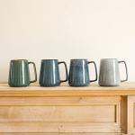 Ceraozmus Large Ceramics Coffee Mugs,24 OZ,Large Handle Design,Extra Large Tea and Coffee Cup for Office and Home，Microwave And Dishwasher Safe(24 oz Gray)