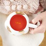 Pinky Up Penny Dog Mug, Ceramic Tea Mug, Tea Tumbler Cup, Dog Lover Gifts, Puppy Inspired Tea Cup, Gold Accents, 16oz