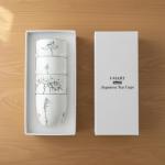 I-MART 4 Pcs Japanese Tea Cups, Chinese Ceramic Kung Fu Tea Cups, Tea Cup Set, 5 Ounce