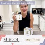 Miicol Ceramic Coffee Mug 16 oz, Monogram Coffee Cup, Golden Initial Tea Mug, Personalized Tea Cup, Unique Gift, Large Mug for Home, Office, Letter J