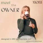 Mora Ceramics Tea Cup with Loose Leaf Infuser, Spoon and Lid, 12 oz, Microwave and Dishwasher Safe Coffee Mug - Rustic Matte Ceramic Glaze, Modern Herbal Tea Strainer - Great Gift for Women, Garnet