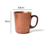 HomeImpel Handmade Wooden Coffee Cup Tea Cups Drinking Wood Mug with Handle for Beer/Coffee/Milk (Typ 2)