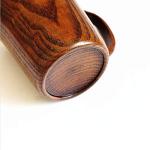 HomeImpel Handmade Wooden Coffee Cup Tea Cups Drinking Wood Mug with Handle for Beer/Coffee/Milk (Typ 2)