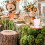 FYSUIMU 36Pcs Woodland Animal Party Decoration Cups 16oz Forest Animal Plastic Cups Cartoon Style Reusable Drinking Cup Drinkware for Birthday Baby Shower Party Supplies