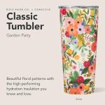 Corkcicle x Rifle Paper Co. Classic Insulated Coffee Mug - Keeps Drinks Cold 9 Hours - Triple-Insulated - Gift for Mom - Great for Mother's Day or Christmas - 16 oz - Garden Party Cream