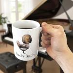 Funny Classical Music Coffee Mug - Bach Bach - Musician Gifts for Classical Music Lovers and Music Teachers
