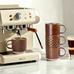 Stackable 12 OZ Ceramic Coffee Mugs Set of 4