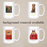 Personalized 15oz Ceramic Coffee Mug – (10 Colors) Photo Your Text Here, Customized Picture Name Words Cup, DYE Taza Cafe Personalizadas Fotos, Cute Custom Gifts Mom Women Men, Mother's Day (White)