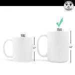 Personalized 15oz Ceramic Coffee Mug – (10 Colors) Photo Your Text Here, Customized Picture Name Words Cup, DYE Taza Cafe Personalizadas Fotos, Cute Custom Gifts Mom Women Men, Mother's Day (White)
