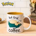 Silver Buffalo Pokemon Snorlax But First Coffee Ceramic Mug, 20 Ounces