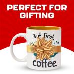 Silver Buffalo Pokemon Snorlax But First Coffee Ceramic Mug, 20 Ounces