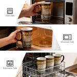 Topadorn 17 oz Ceramic Travel Mug with Handle