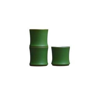 Espresso Cup and Tea Cup Set Bamboo Joint Style 60ml Ceramic 3 Piece Set Unique Stackable Design Suitable for Espresso and Tea Ideal Home Decor and Gift