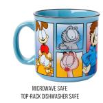 Silver Buffalo Garfield Grid Characters Ceramic Camper Coffee Mug, 20 Ounces, Garfield Grid Characters (20 Ounces), 20oz