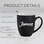 Custom Engraved Coffee Mug - 15oz Personalization