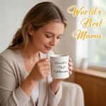 Custom Photo Coffee Mug with Your Picture and Text, Name - Personalized Gifts for Family, Girlfriend, Boyfriend, Best Friend, Birthday, Halloween, Christmas Gifts, Taza Personalizadas - 11oz White