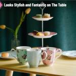 Floral Porcelain Coffee and Tea Mug Set