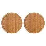 Uxcell 2PCs Wooden Bamboo Lid - 3.07 Inch Coffee Mug Lids, Tea Cup & Glass Cover, Sealed Lids