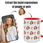 Custom Funny Coffee Mugs - Personalized Face Photo All-Over Print, Customized Tea Cup Cute Birthday Gifts Ideas for Women, Friends, Coworkers, Mom, Wife, Grandma, Daughter, Son, Sister, Aunt