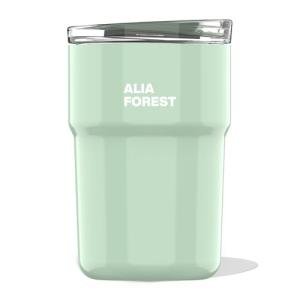 SaturnBird 12 oz Coffee Mug with Lid, for Cold & Hot Drinks, Vacuum Insulated Stainless Steel Coffee Tumbler for Cold & Hot Drinks, Reusable Double-Wall, BPA-Free, Seafoam Green (NO.2)