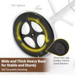 BAMBANG Mug Holder Tree, 360° Rotating 8 Hooks Coffee Cup Holder for Counter, Bamboo Coffee Mug Rack Standing for Kitchen Countertop Home (White)