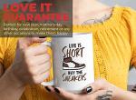 Bubble Hugs Sneaker Lover Coffee Mug - Is Short - Collector Shoes Footwear Sport Casual Skate Pop Culture Teenager 15oz White