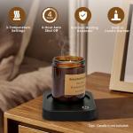VOBAGA Coffee Mug Warmer for Desk with Auto Shut Off & 3-Temp Settings, Coffee Cup Warmer with Smart Safety Alert Home Office Accessory, Perfect for Coffee, Tea, Milk (Mug for Display)
