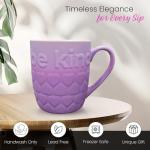 DesirableSip Be Kind Coffee Mug - Premium 18 Oz Ceramic Tea Cup - Large Coffee Cup for Office, Home & Travel - Inspirational Gift for Tea & Coffee Lovers